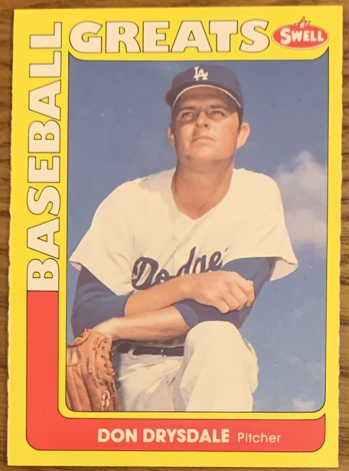 DON DRYSDALE, 1990 "SWELL" CARD IN EXCELLENT CONDITION ! MLB LEGEND ! - Image 1 of 1