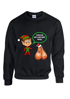 Christmas Jumper 2024 Elf & safety Fun Novelty jumper. Festive jumper Season - Image 1 of 3