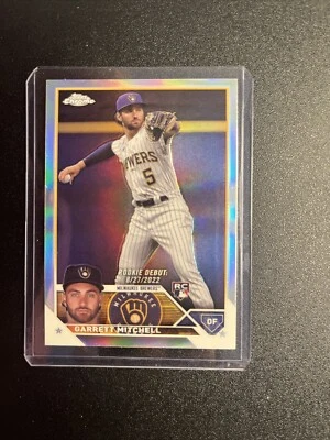 Garrett Mitchell 2023 Topps Chrome Update Series - Rookie Debut Refractor #USC56 - Image 1 of 2