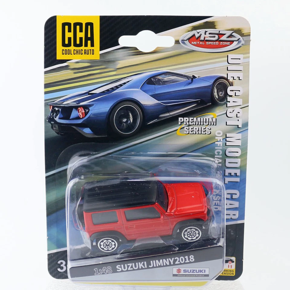 1:48 Suzuki Jimny Model Car Metal Diecast Toy Vehicle ​​Friction Powered Red - Image 1 of 1
