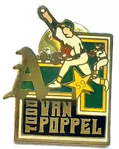 Prendedor de solapa Todd Van Poppel MLB Oakland Athletics Unocal 76 "Stars of Tomorrow" - Imagen 1 de 2