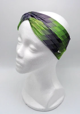 Diadema Nike Logo Twist Estampada para Adultos Voltios/Negro/Blanco Foto 1 de 4