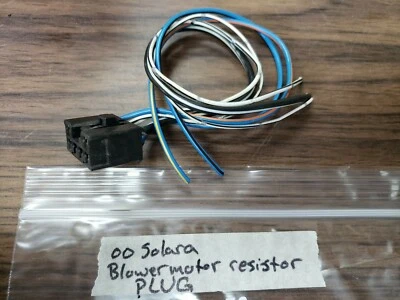 Резистор двигателя вентилятора вилка Toyota Solara 99 00 01 02 03 2003 2002 2001 2000 1999 - Изображение 1 из 2