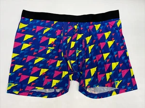 MeUndies Men's Boxer Brief Underwear Blue 1980’s DESIGN SIZE 3XL NWT - Picture 1 of 2