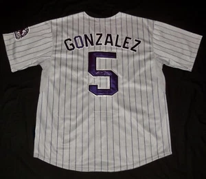 CARLOS GONZALEZ AUTOGRAPHED CUSTOM JERSEY (COLORADO ROCKIES) - 3X All-Star! - Picture 1 of 4