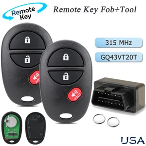 2 For 2007 - 2011 2012 2013 2014 2015 2016 Toyota Tundra Remote Fob + Programmer - Picture 1 of 11