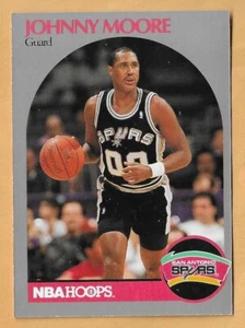 JOHNNY MOORE SAN ANTOINIO SPURS #269 NBA HOOPS 1990-91 - Picture 1 of 2