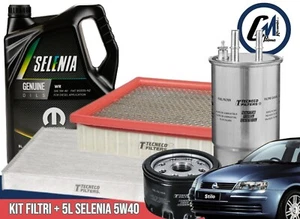 Kit Inspección 4 Filtros + 5L Selenia Wr 5W40 Fiat Stilo 1.9 D Multijet 88KW - Imagen 1 de 5