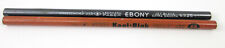 Lot of 2 Vintage Eberhard Faber Pencils Koal-Blak 230 6B + Ebody 6325 Jet Black