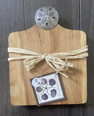 Mini tabla de cortar Mud Pie aplique de dólar de arena nueva con etiqueta 2010 Foto 1 de 4