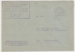 DDR Dienst ZKD Brief Forst  Lausitz Handelsorganisation  2.7.65  (6) - Bild 1 von 2