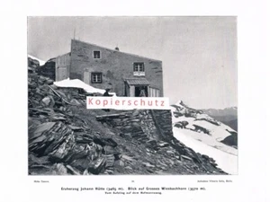 d101 050-2 Vittorio Sella Erzherzog Johann Hütte Alpenverein 26 x 20 cm 1904!! - Bild 1 von 1
