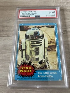 1977 Topps Star Wars Series 1 – #3 The Little Droid Artoo-Detoo PSA 6 EX-MT - Picture 1 of 2