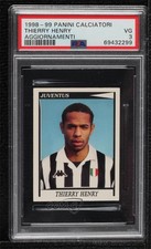 1998-99 Panini Calciatori Aggiornamenti Stickers Thierry Henry PSA 3 Rookie RC