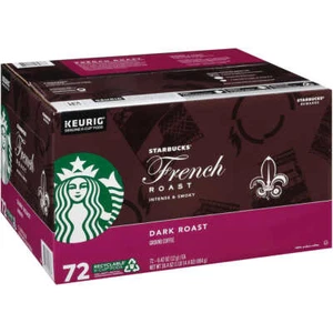 Starbucks Dark French Roast K-Cup, 72-count, 30.4 oz - Picture 1 of 4