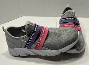 Fila Women’s Slip On Shoes Sneakers Gray Pink Purple Size 5.5 Excellent Shape - Picture 1 of 12
