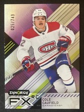 2021-22 Upper Deck Synergy Cole Caufield FX Rookie /749 Montreal Canadiens RC