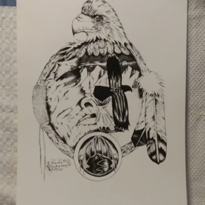 art print 11 x 14 unframed by Jeff Marlatt Chickasaw Indian item - Picture 1 of 1