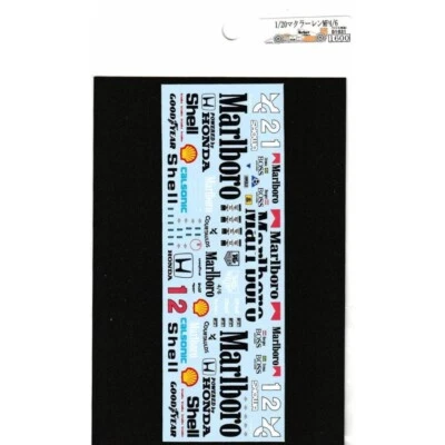 Decalcomanie per Tamiya 1/20 McLaren MP4/6 dal Giappone - Immagine 1 di 2