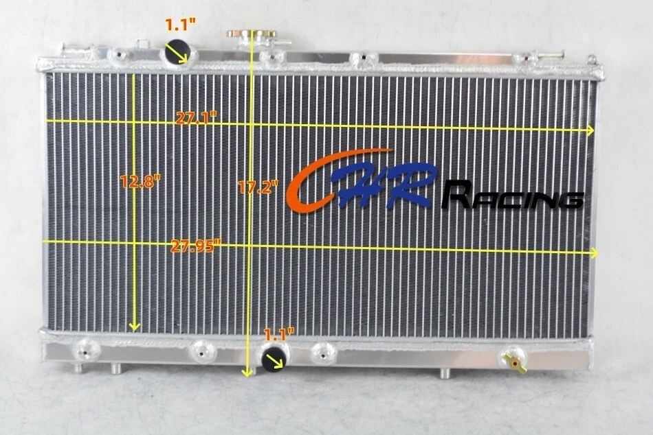 Aluminum Radiator For 1991-1999 Toyota Paseo Tercel EL44 EL54 EL45 TERCEL AT/MT - Image 1 of 4