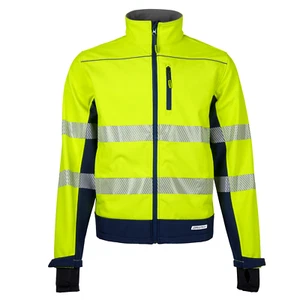 Hi-Vis Soft Shell Safety Jacket Fleece Lined with Reflective Class 3 JORESTECH - Picture 1 of 23