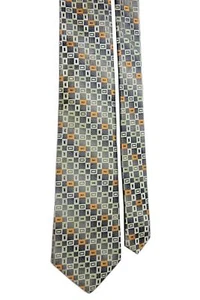 Bruno Piattelli Boys' 100% Silk Geometric Gray Base Multi Neck Tie 3 1/4" x 50" - Picture 1 of 2