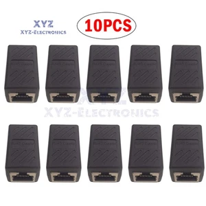 10PCS RJ45 Inline Coupler Cat6 Cat5e Ethernet LAN Network Cable Adapter - Afbeelding 1 van 4