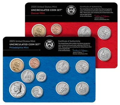 2025 P&D U.S. Uncirculated Mint Set  Sealed Box - Image 1 of 4