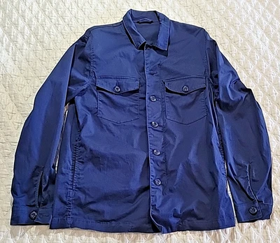 Mango Mens Full Button and Zipper Western Jacket - Blue - Europe M / USA Small - Image 1 of 4