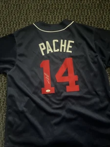 Christian Pache Autographed Signed Jersey Atlanta Braves Diamondbacks JSA Auth. - Picture 1 of 5