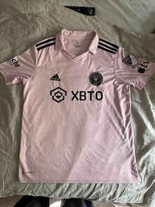 Messi Inter Miami Jersey 22/23 Home Soccer Shirt JE9701 Adidas Mens Size M USED - Picture 1 of 4
