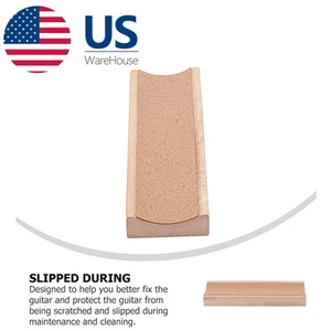 Electric Guitar Accessories Wooden Neck Rest Support Repair Tools Caul Luthier - Picture 1 of 9
