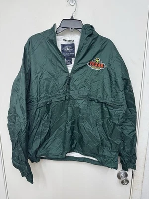 texas roadhouse windbreaker 1/4 zip green mens large - Image 1 of 4