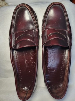 Mocasines Dexter Vintage Para Hombre Borgoña Penny Talla 10 M Cuero Hechos en EE. UU. Classi Foto 1 de 4