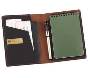Leather Cover Compatible with Rite in the Rain & Rocketbook Mini Notebooks, T. - Picture 1 of 8