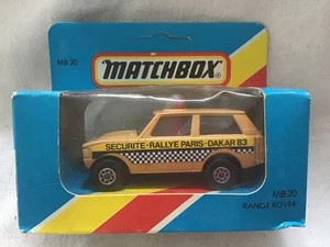 MATCHBOX MB 20 RANGE ROVER PARIS DAKAR 83 - UNOPENED BOX - Picture 1 of 2