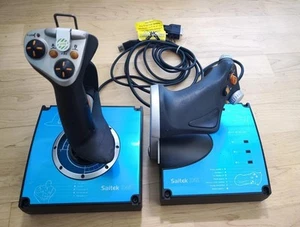 Saitek X45 Joystick Controller Schubcontroller PC Flugsimulator - Photo 1/20