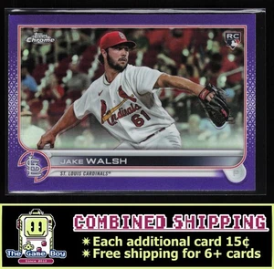 2022 Topps Chrome Update Purple Refractor #USC156 Jake Walsh St. Louis Cardinals - Picture 1 of 2