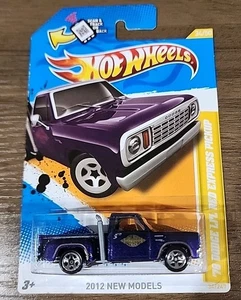 2012 HOT WHEELS NEW MODELS '78 DODGE LI'L RED EXPRESS PICKUP TRUCK PURPLE - Picture 1 of 5