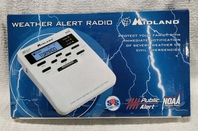 🆕 Midland Weather All Hazards Alert Radio  NOAA All Hazard WR100 Alarm Clock  - Image 1 of 4