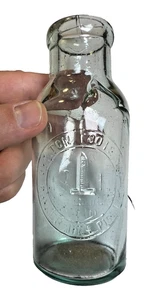 Antique Crude Embossed Skilton Foote Bunker Hill Pickles Bottle Jar 1870s BOSTON - Picture 1 of 20