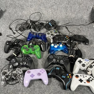 Xbox PlayStation Video Game Controller Lot Untested As Is Off Brand Lot 15 - Picture 1 of 5