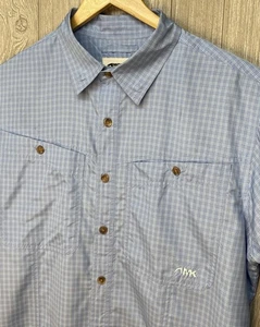 Mountain Khakis Mens Shirt Vented Fishing Long Sleeve Pockets Plaid Check Large - Picture 1 of 11