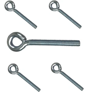 5 Eyebolts Screw Eye Bolt Fixing - M12 x 100mm Thread - Length 140mm - Picture 1 of 4