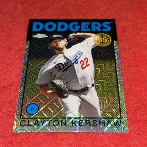 2021 Topps Chrome Clayton Kershaw 35th Refractor #86BC4 Insert - Picture 1 of 8