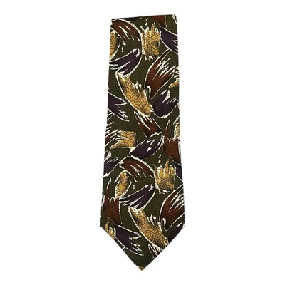 Corbata vintage BALLY para hombre 100 % seda diseño abstracto arte diseñador preppy elegante Foto 1 de 4