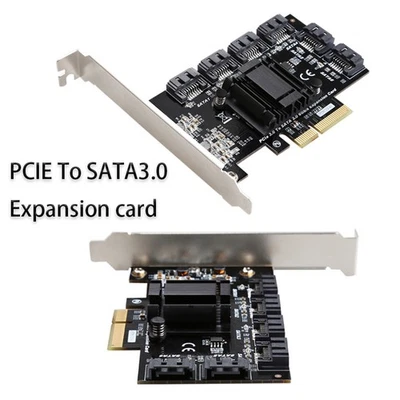 PCIe to SATA3.0 Expansion card PCI E Sata Card Controller PCIe Converter 6Gbps - Image 1 of 4
