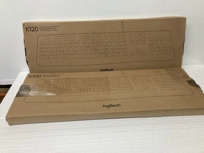 2 Logitech K120 Wired USB Keyboard  Plug And Play - Image 1 of 3