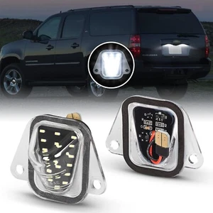 2PCS LED License Plate Tag Light Kit For 07-14 Suburban Tahoe GMC Yukon Escalade - Picture 1 of 8