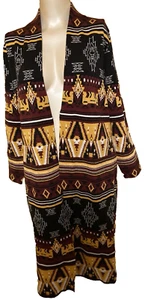 size Large Southwestern Cardigan Duster from Midnight Velvet new - Picture 1 of 6